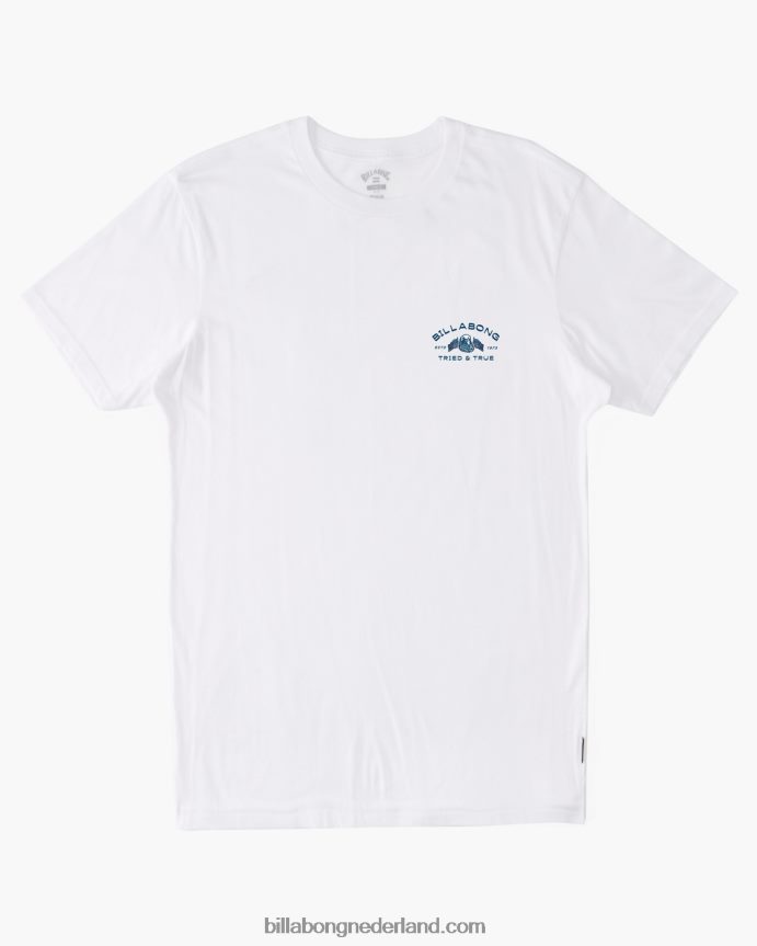 Billabong Heren een natie t-shirtwit 4D20H363
