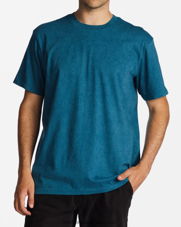 Billabong Heren essentieel gewassen t-shirtblauwe lagune 4D20H407