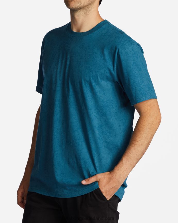 Billabong Heren essentieel gewassen t-shirtblauwe lagune 4D20H407