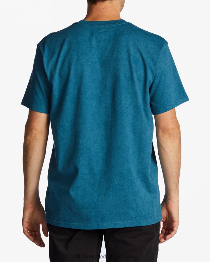 Billabong Heren essentieel gewassen t-shirtblauwe lagune 4D20H407