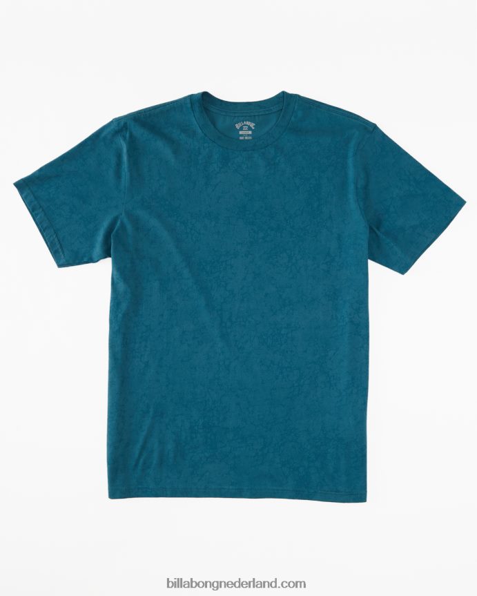 Billabong Heren essentieel gewassen t-shirtblauwe lagune 4D20H407