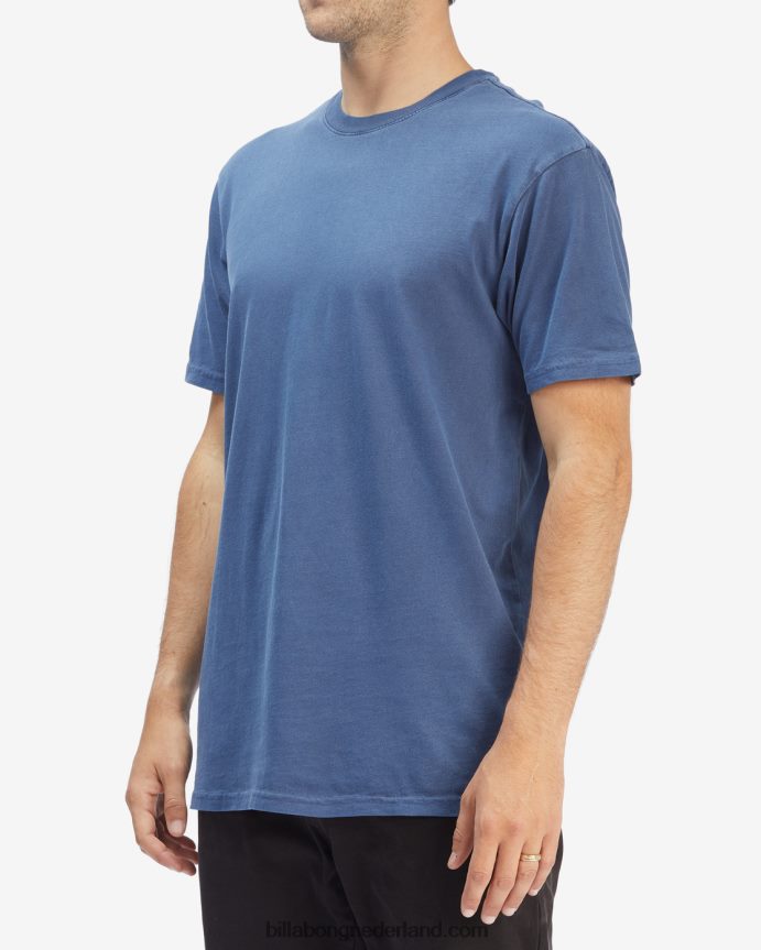Billabong Heren essentieel golvend gewassen T-shirt met korte mouwenmarine 4D20H378