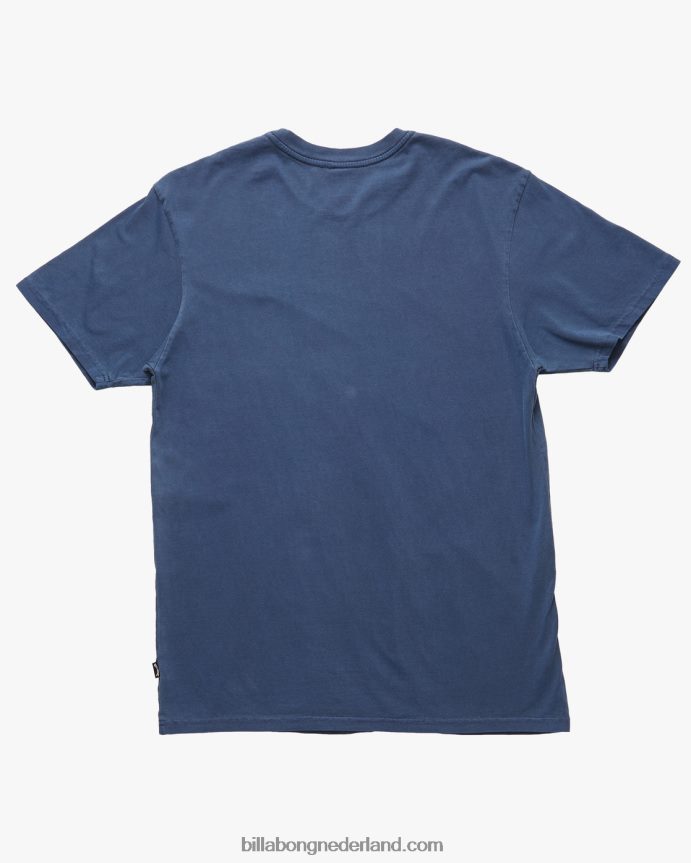 Billabong Heren essentieel golvend gewassen T-shirt met korte mouwenmarine 4D20H378