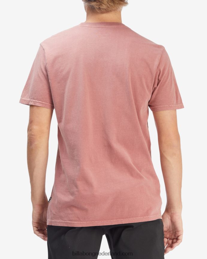 Billabong Heren essentieel golvend gewassen T-shirt met korte mouwenvervaagde roos 4D20H441