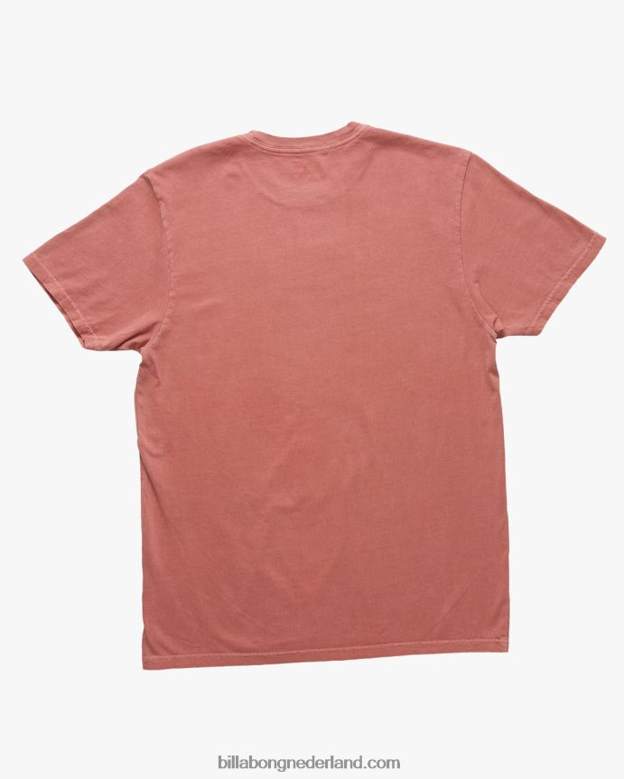 Billabong Heren essentieel golvend gewassen T-shirt met korte mouwenvervaagde roos 4D20H441
