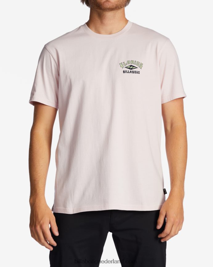 Billabong Heren florida boog t-shirtroze waas 4D20H420