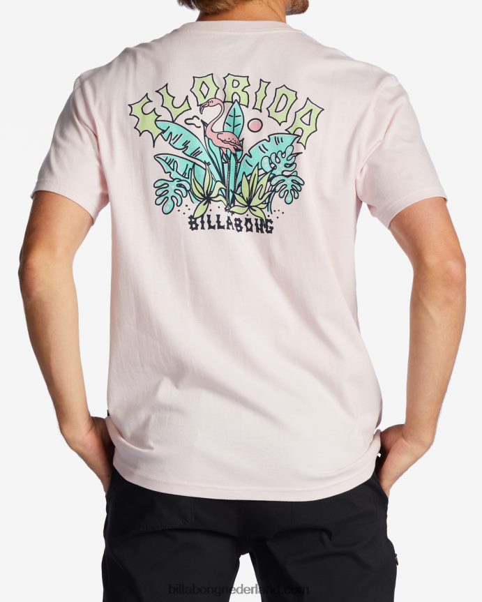 Billabong Heren florida boog t-shirtroze waas 4D20H420