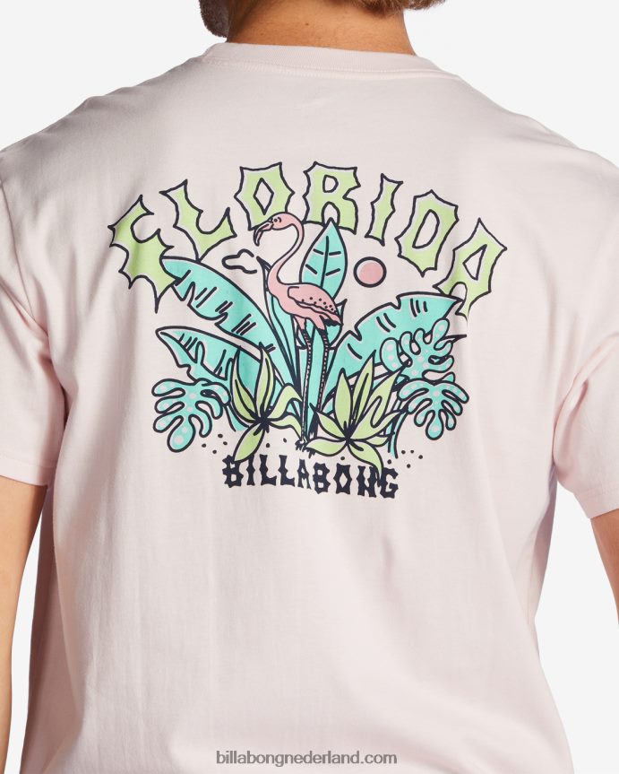 Billabong Heren florida boog t-shirtroze waas 4D20H420