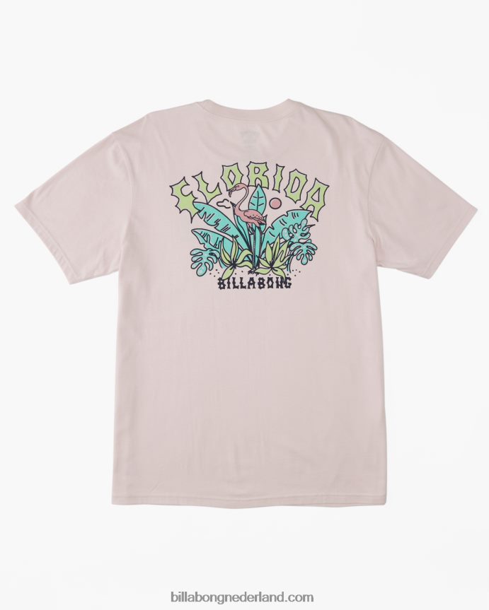 Billabong Heren florida boog t-shirtroze waas 4D20H420