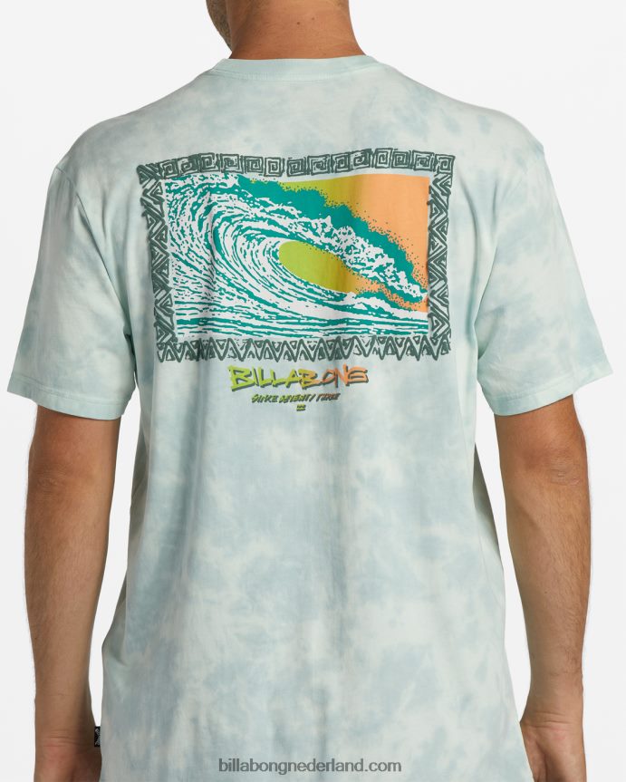 Billabong Heren hoogtij og tie-dye t-shirt met korte mouwenzeeglas 4D20H302
