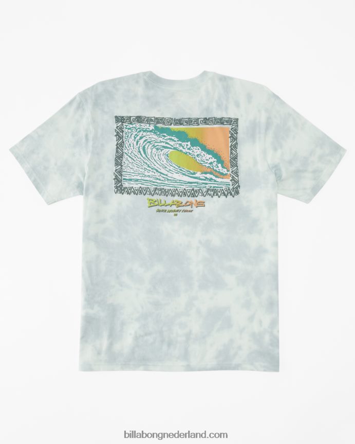 Billabong Heren hoogtij og tie-dye t-shirt met korte mouwenzeeglas 4D20H302