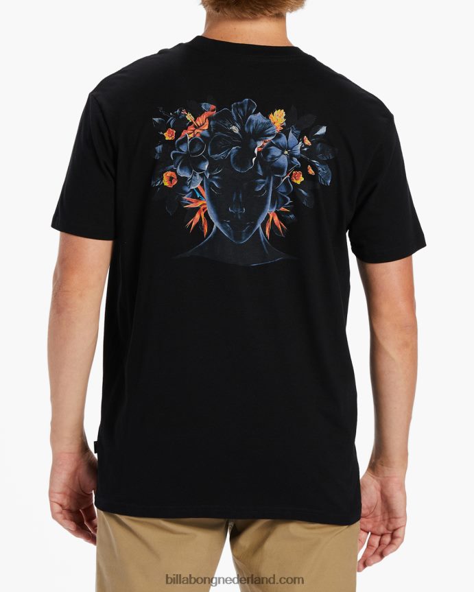 Billabong Heren kamea lava t-shirtgewassen zwart 4D20H501