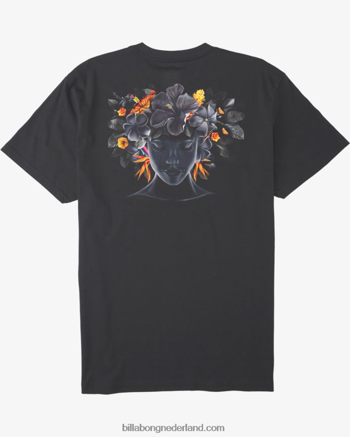 Billabong Heren kamea lava t-shirtgewassen zwart 4D20H501