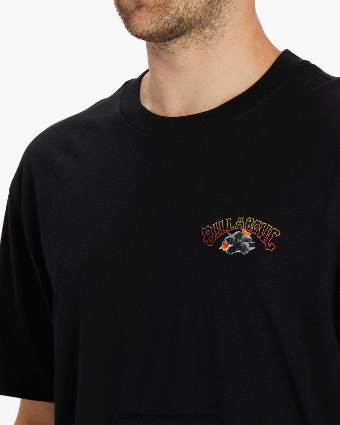 Billabong Heren kamea lavaboog t-shirtzwart 4D20H497