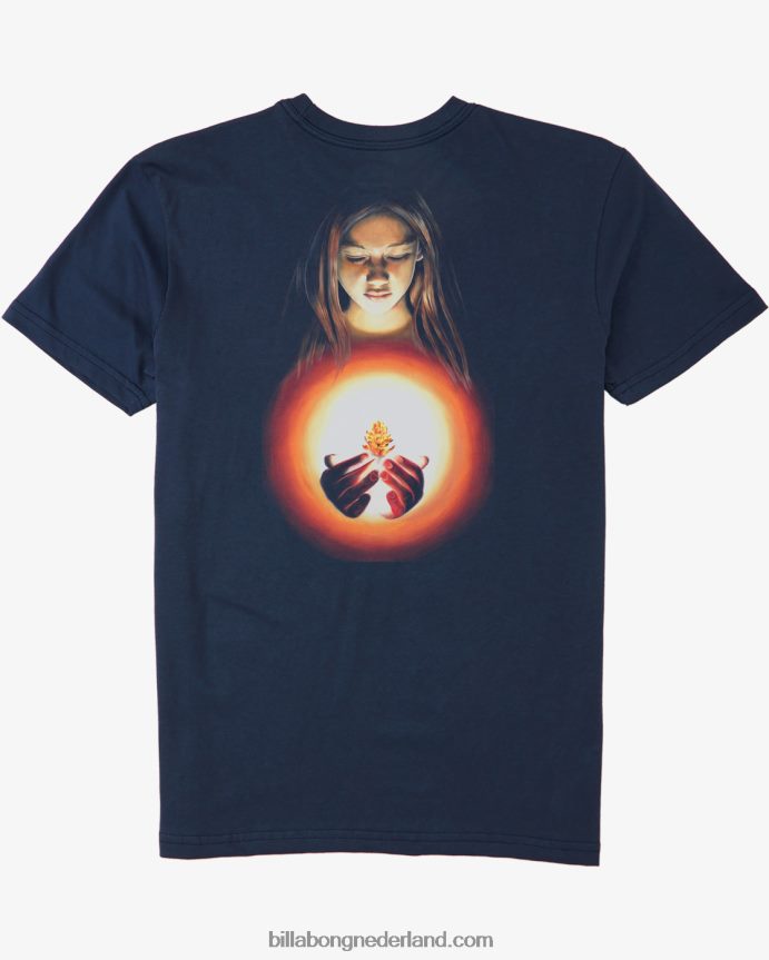 Billabong Heren kamea poiwena t-shirtmarine 4D20H506