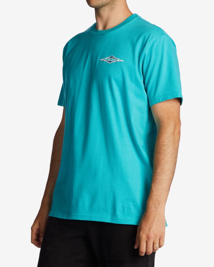 Billabong Heren krijt golf t-shirtdonkere munt 4D20H570
