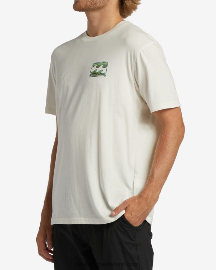 Billabong Heren krijt golf t-shirtgebroken wit 4D20H330