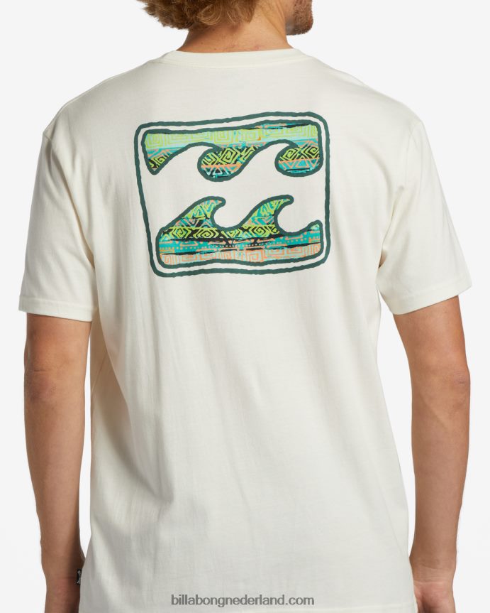 Billabong Heren krijt golf t-shirtgebroken wit 4D20H330