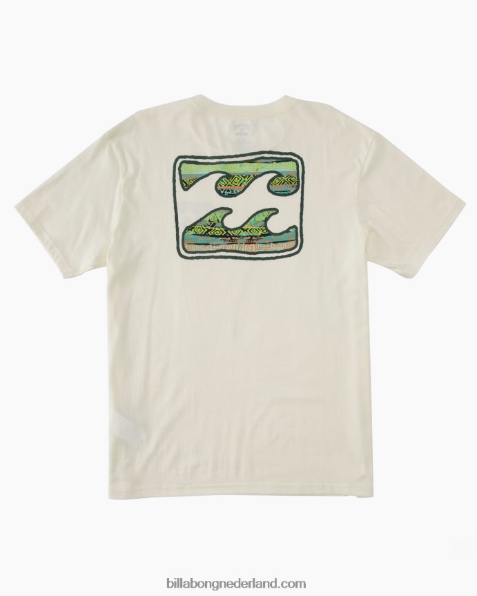 Billabong Heren krijt golf t-shirtgebroken wit 4D20H330