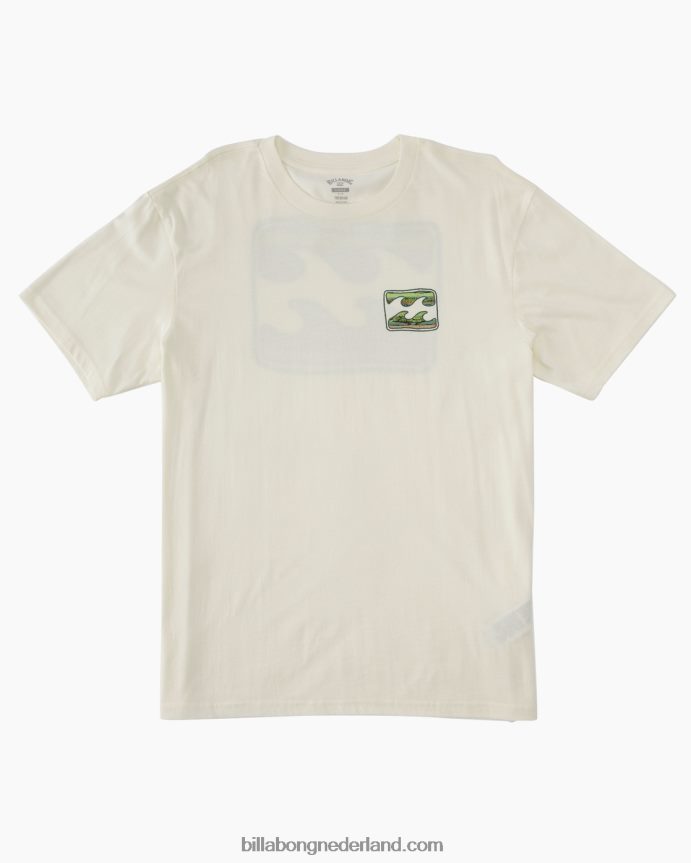 Billabong Heren krijt golf t-shirtgebroken wit 4D20H330