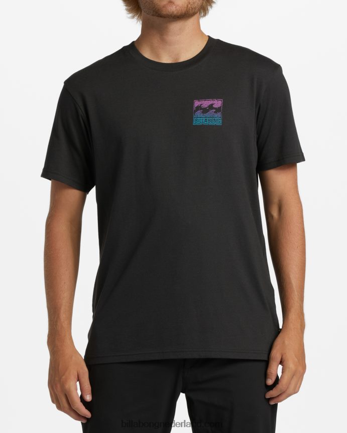 Billabong Heren krijt golf t-shirtgewassen zwart 4D20H320