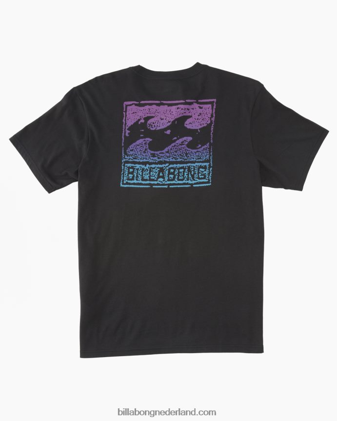 Billabong Heren krijt golf t-shirtgewassen zwart 4D20H320