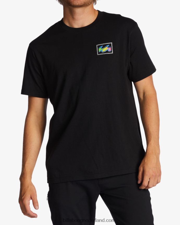 Billabong Heren krijt golf t-shirtzwart 4D20H332