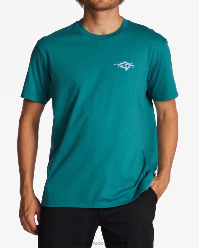 Billabong Heren lang verhaal t-shirtdonkere munt 4D20H261