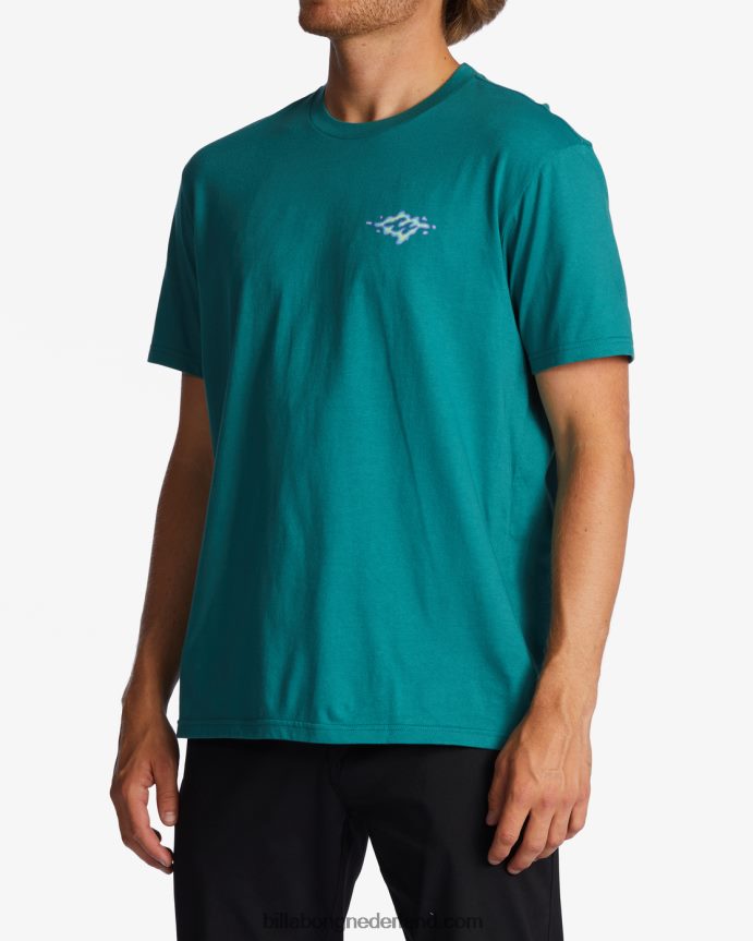Billabong Heren lang verhaal t-shirtdonkere munt 4D20H261