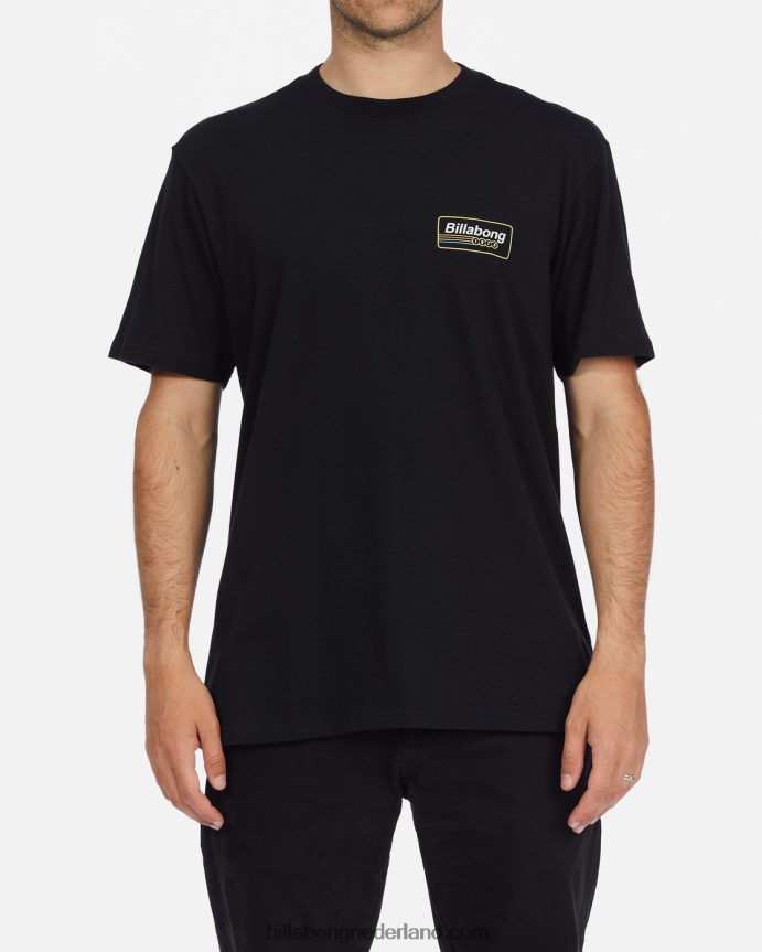 Billabong Heren ommuurd T-shirt met korte mouwenzwart 4D20H663
