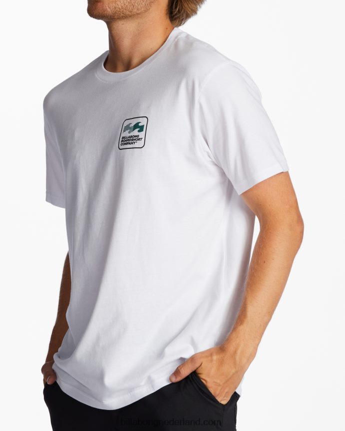 Billabong Heren ommuurd t-shirtwit 4D20H359