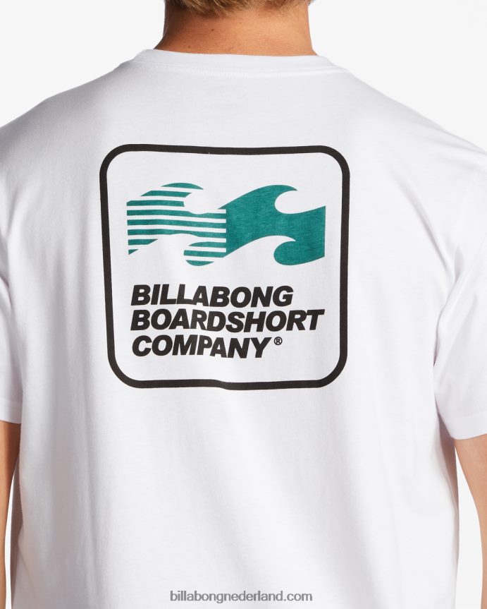Billabong Heren ommuurd t-shirtwit 4D20H359