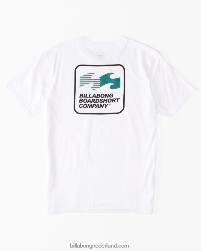 Billabong Heren ommuurd t-shirtwit 4D20H359