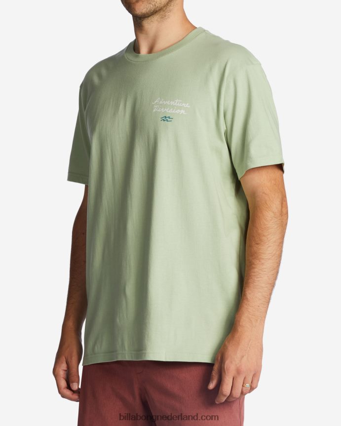 Billabong Heren panorama biologisch t-shirtlichte salie 4D20H465