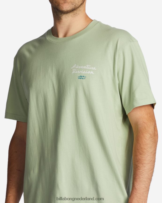 Billabong Heren panorama biologisch t-shirtlichte salie 4D20H465