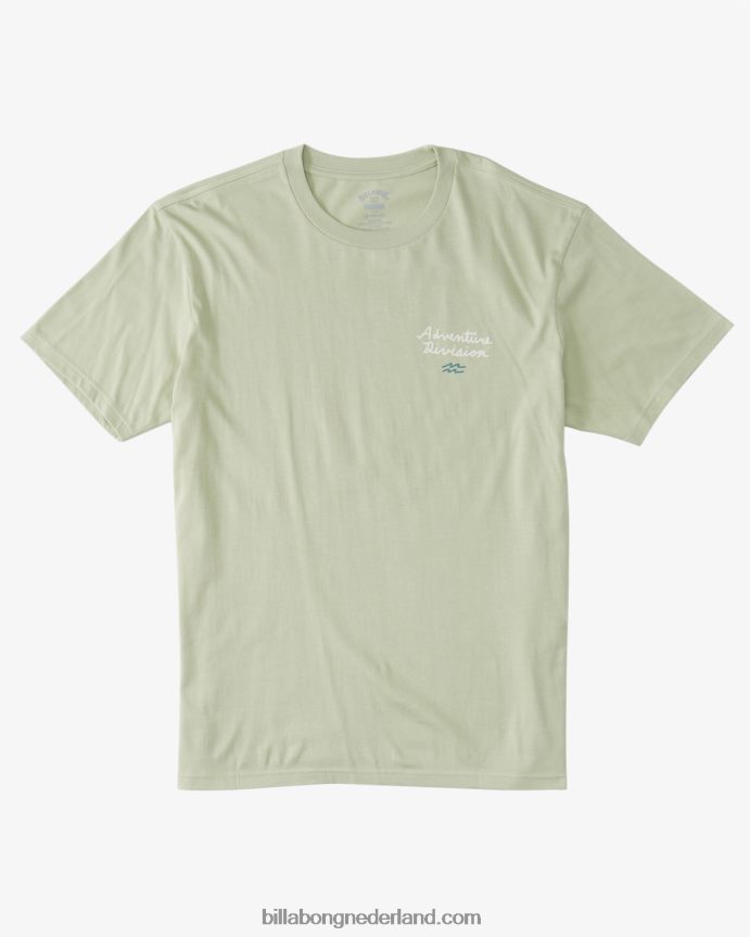 Billabong Heren panorama biologisch t-shirtlichte salie 4D20H465