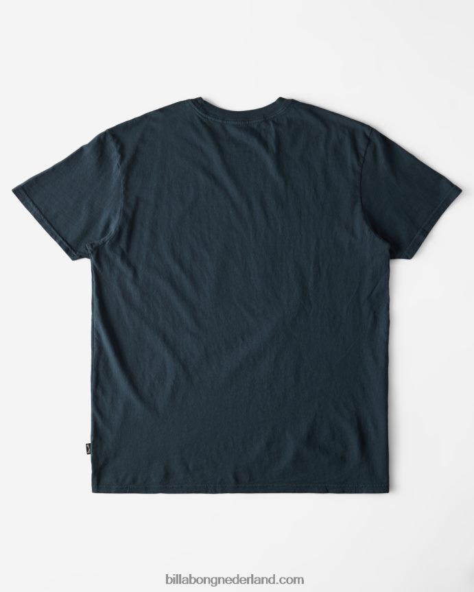 Billabong Heren rotor diamant t-shirt met korte mouwenmarine 4D20H630