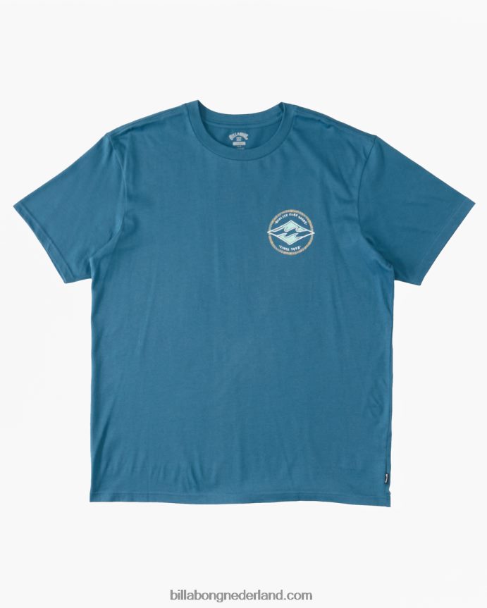Billabong Heren rotor diamant t-shirtblauwe lagune 4D20H558