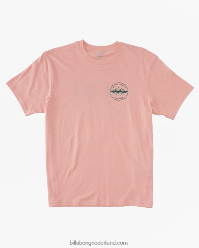 Billabong Heren rotor diamant t-shirtneonlicht rood 4D20H303
