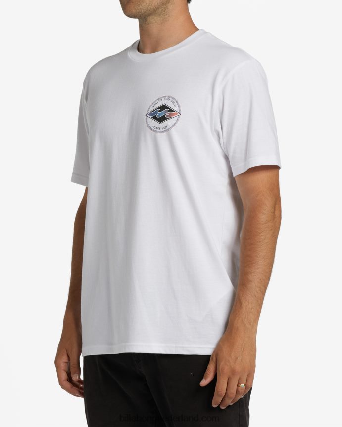 Billabong Heren rotor diamant t-shirtwit 4D20H388