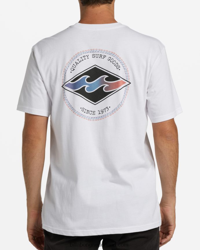 Billabong Heren rotor diamant t-shirtwit 4D20H388