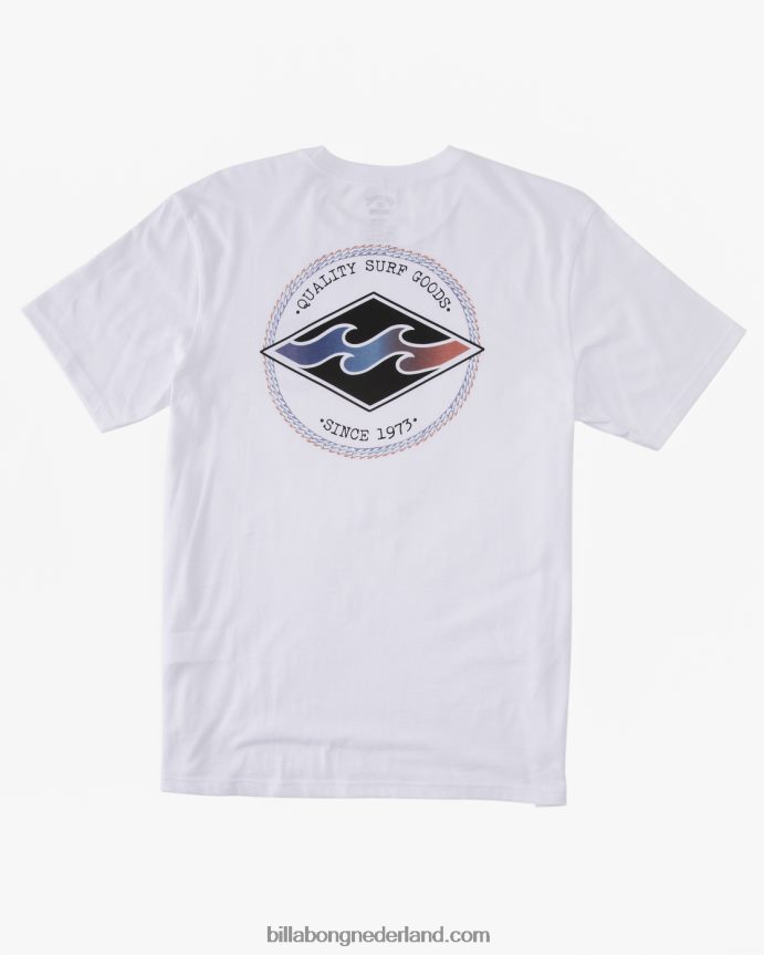 Billabong Heren rotor diamant t-shirtwit 4D20H388