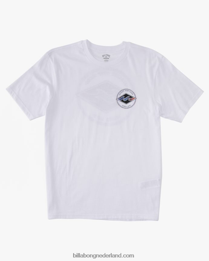 Billabong Heren rotor diamant t-shirtwit 4D20H388