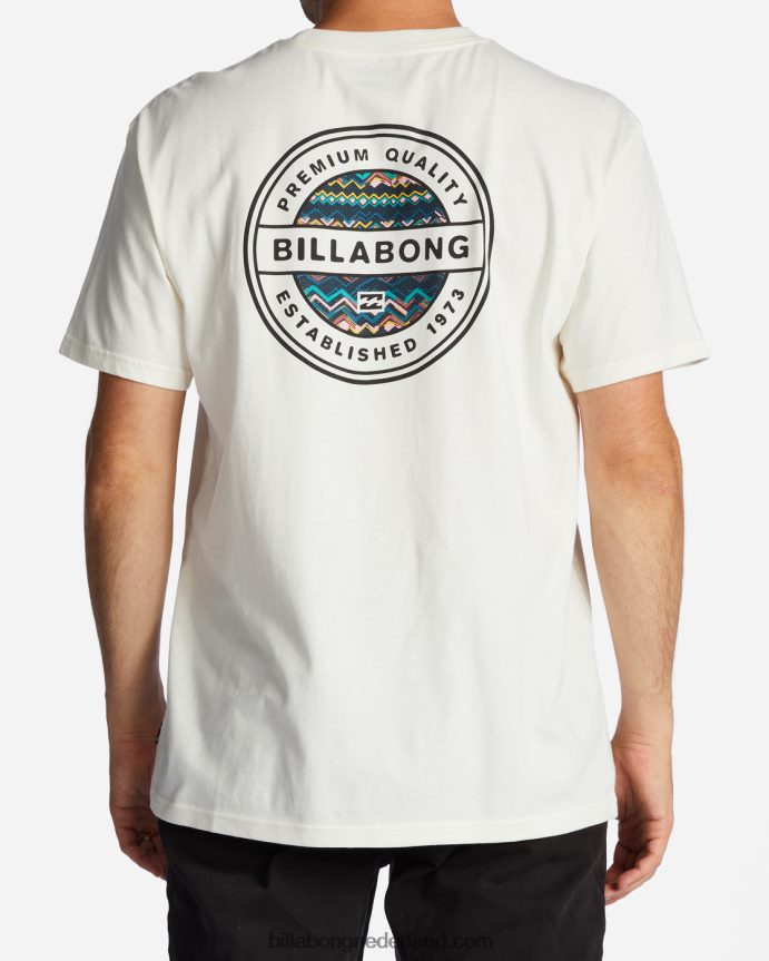 Billabong Heren rotor t-shirtgebroken wit 4D20H525