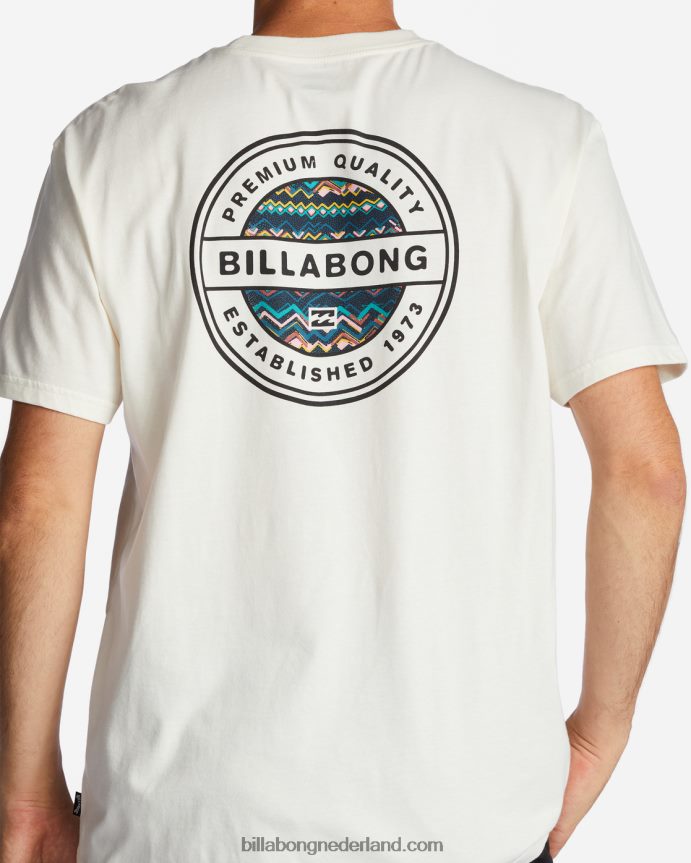 Billabong Heren rotor t-shirtgebroken wit 4D20H525