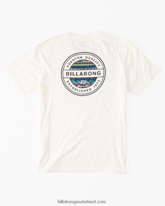 Billabong Heren rotor t-shirtgebroken wit 4D20H525