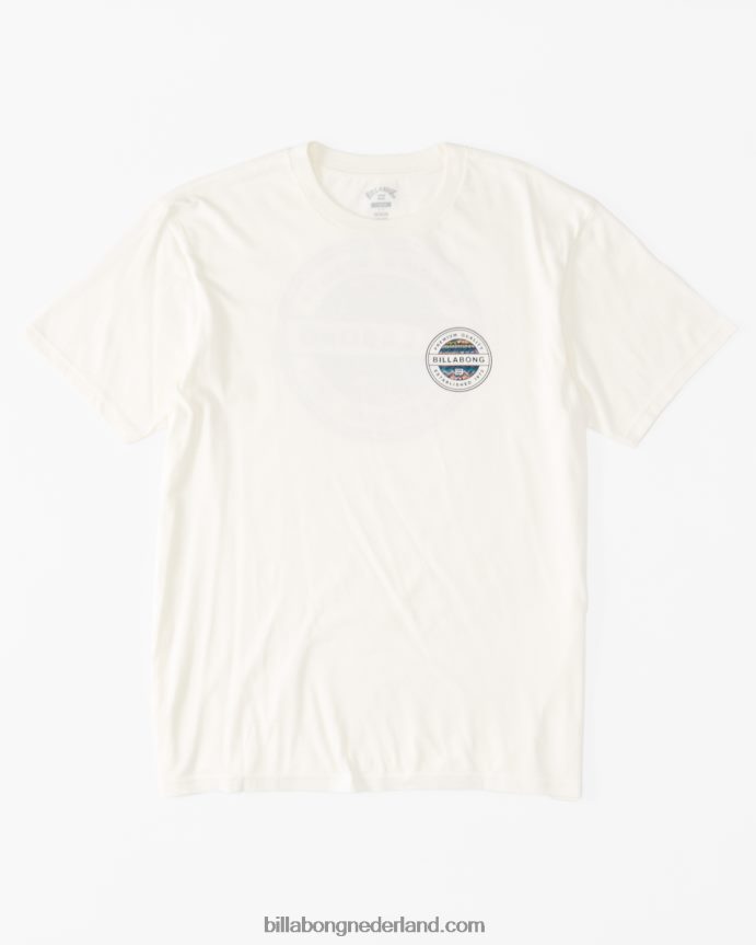 Billabong Heren rotor t-shirtgebroken wit 4D20H525