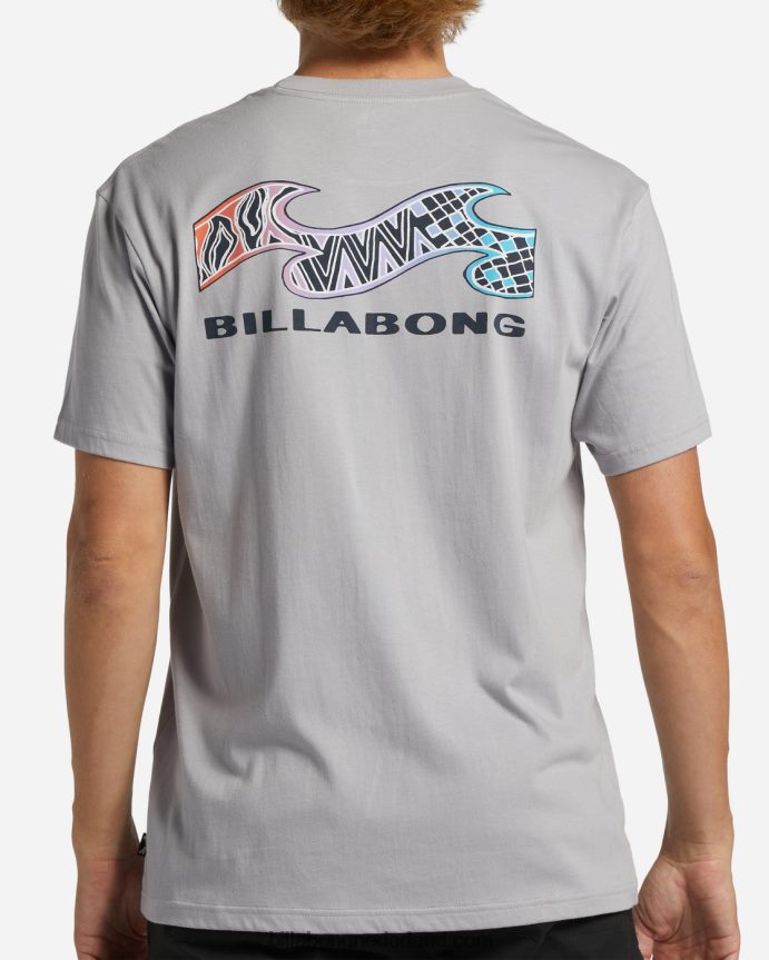 Billabong Heren segment-t-shirtgrijs violet 4D20H353
