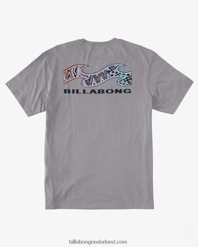 Billabong Heren segment-t-shirtgrijs violet 4D20H353