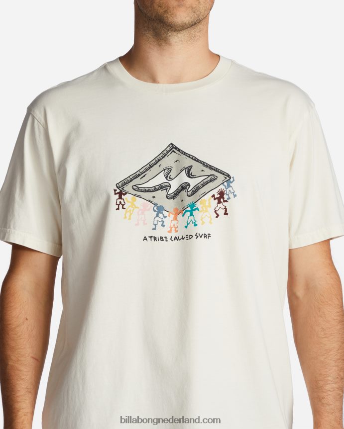 Billabong Heren thema diamant t-shirtgebroken wit 4D20H604